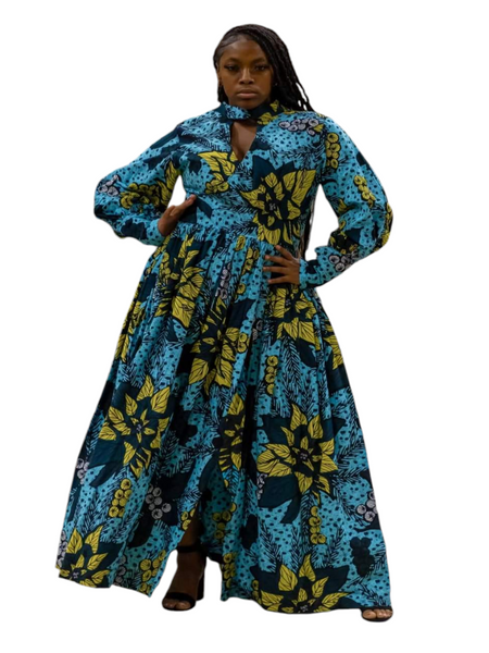 Ankara Coat Dress