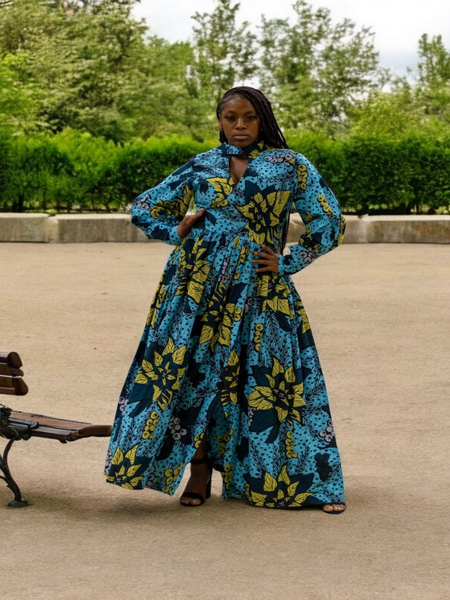 Ankara Coat Dress