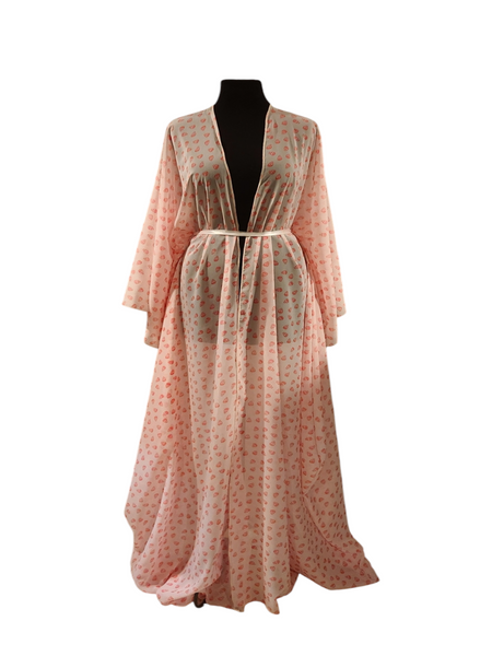 Modjeska Chiffon Skull Duster Flare Sleeves