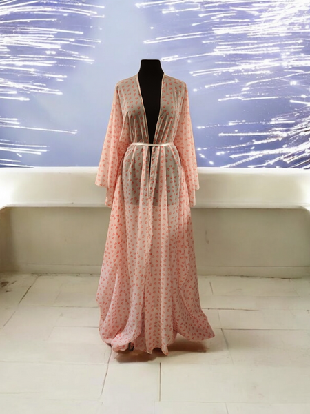 Modjeska Chiffon Skull Duster Flare Sleeves