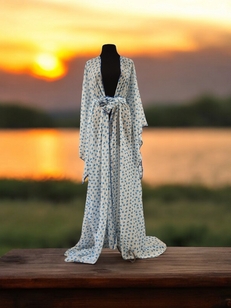 Modjeska Chiffon Skull Duster Flare Sleeves