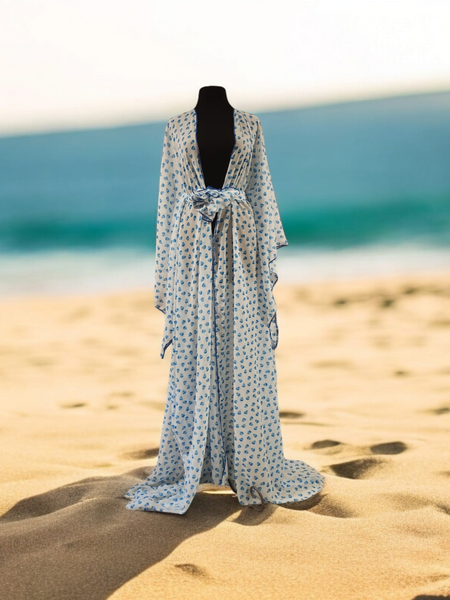 Modjeska Chiffon Skull Duster Flare Sleeves