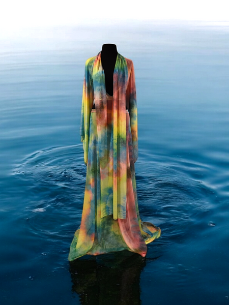Lulu Tie-Dye Mesh Skirt Set