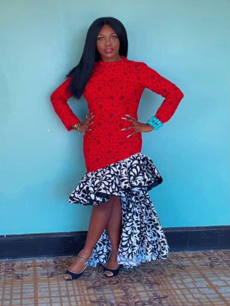 Scarlet Rhapsody Statement Dress