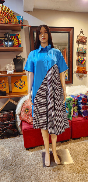 Nana's Blue Shirt Dress#4