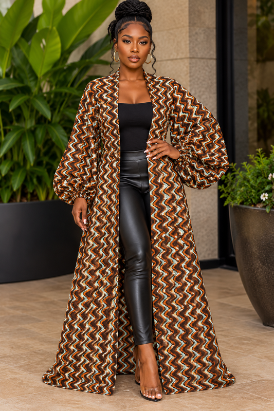 Boho-chic knit Duster