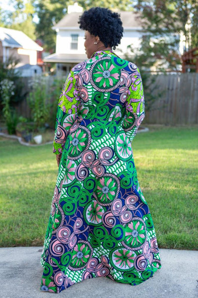 Lillian Ankara Coat Dress