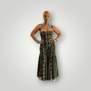 Ankara Bodycon Jumpsuit