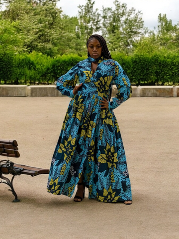 Ankara Coat Dress
