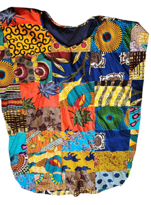 Ankara Patchwork Cape