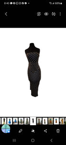 Polka-Dot Bodycon Dress