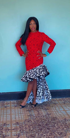 Scarlet Rhapsody Statement Dress