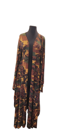 Camouflage Jersey Duster