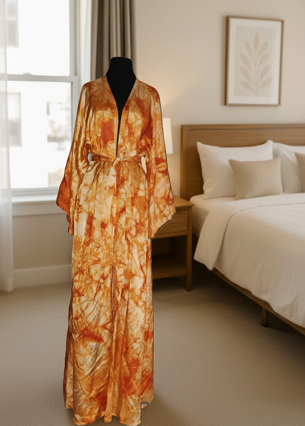 Silk Satin Tye-dye Duster