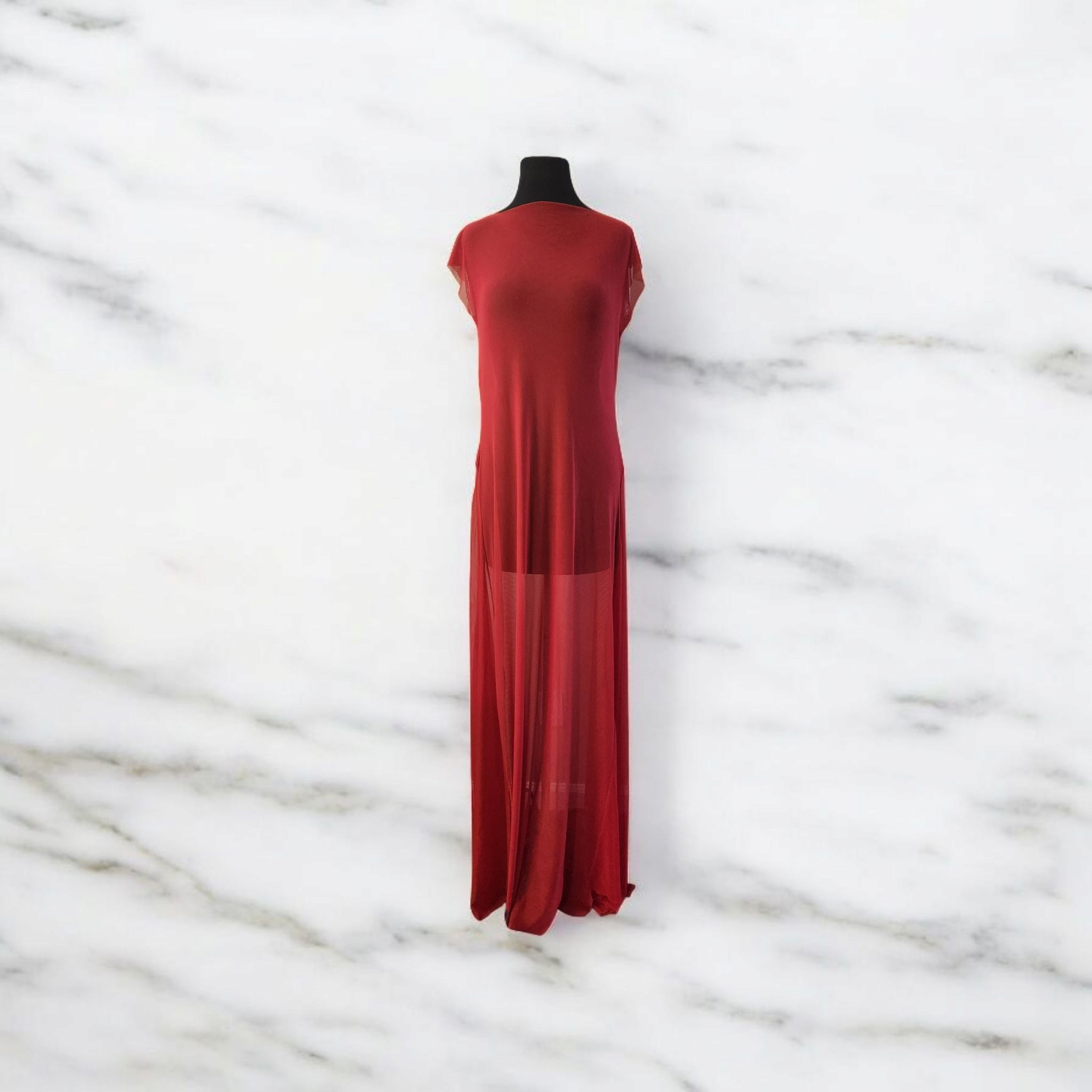 Mesh Red Dress